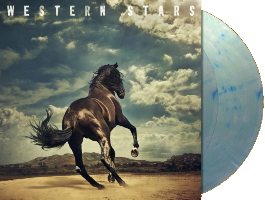 Bruce Springsteen - 2019 Western Stars - Light Blue with Dark Blue and White Splatters vinyl LP/Download - 230 kr.